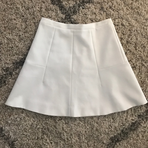 J. Crew White Flared Skirt - Picture 2 of 3